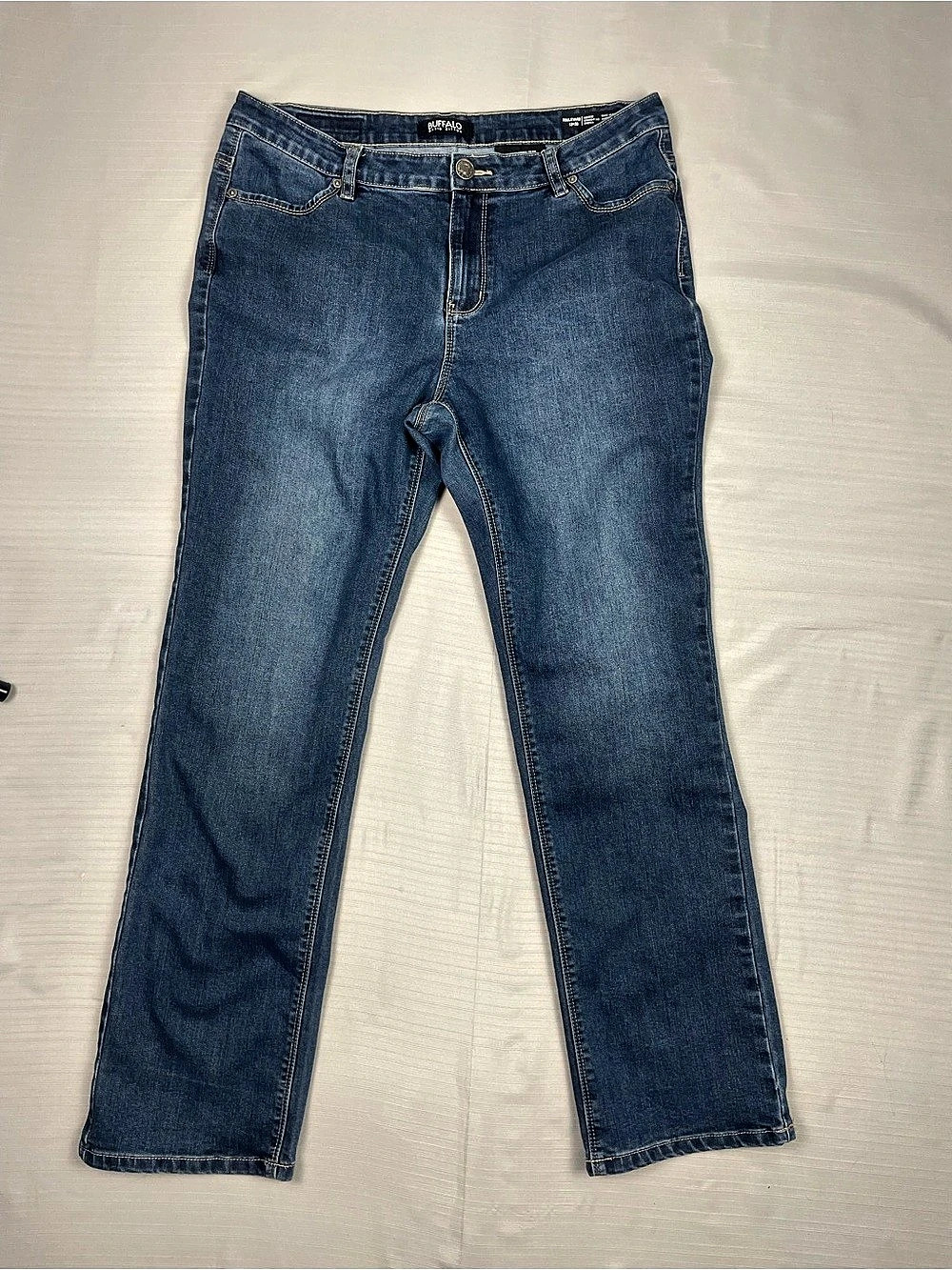 Buffalo David Bitton Boulevarde Mid-Rise Straight Leg Jeans Waist 12 x 30 in